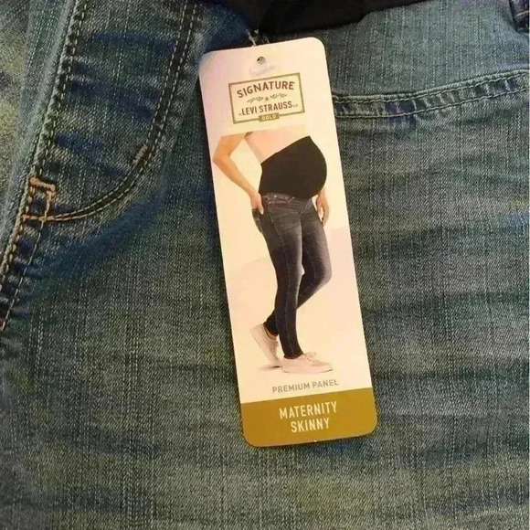 Levi Strauss Signature Gold Maternity Skinny Premium Panel Simply Stretch size L - Picture 7 of 16